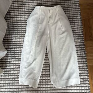 Uniqlo White Petite Culottes